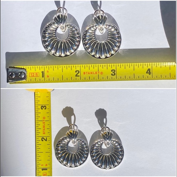 Vintage LAGOS 925/14KT post Chi Chi round fluted earrings✨ - Picture 14 of 16